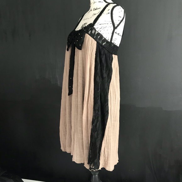 NEW A’reve “Burlap & Lace” Dress. Beautiful! Sz:M - Picture 4 of 8